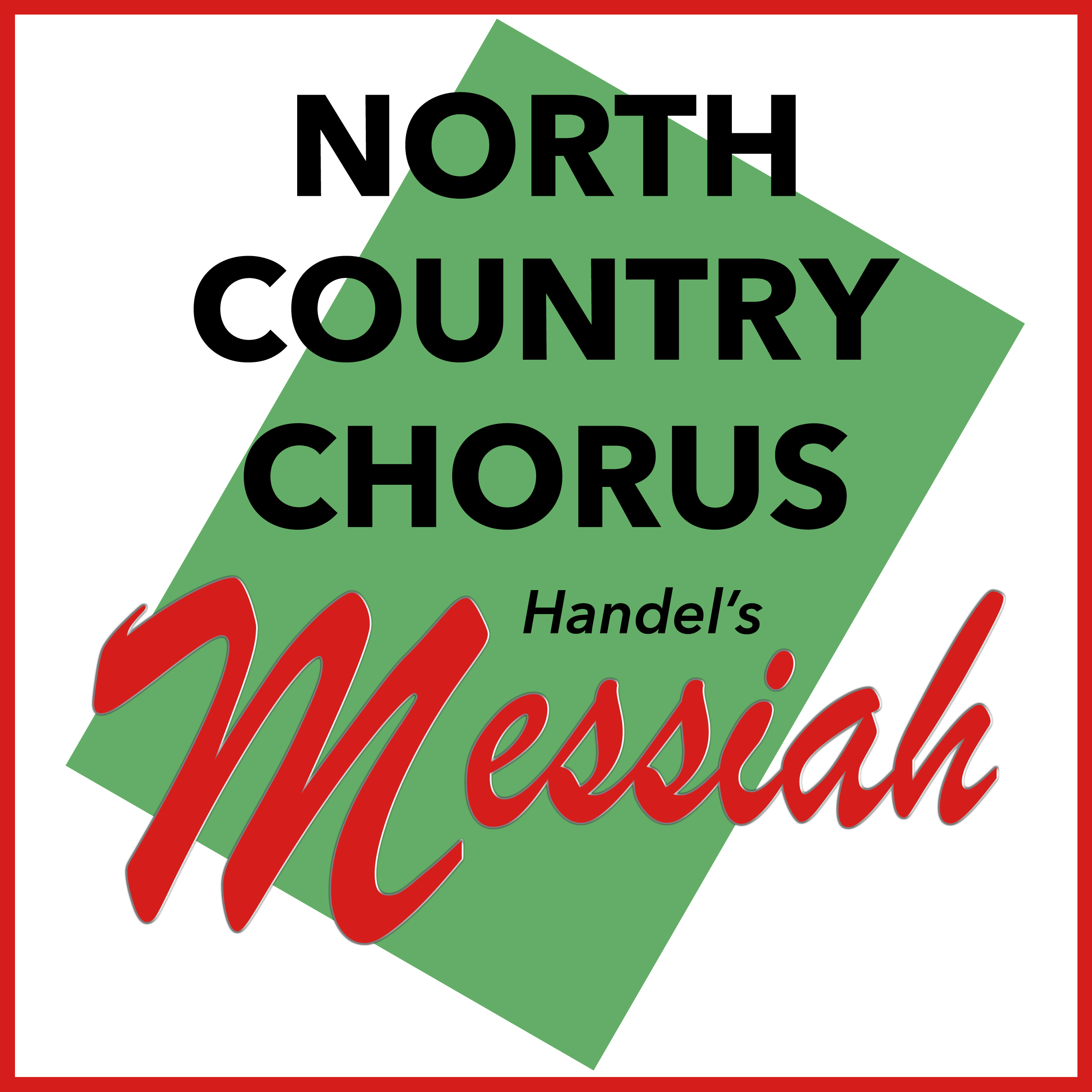Poster of North Country Chorus 2025 Messiah Holiday concert